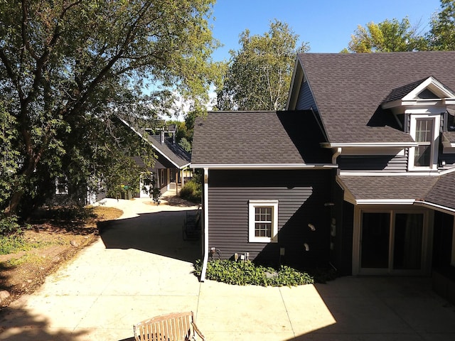 view of front facade with a patio area