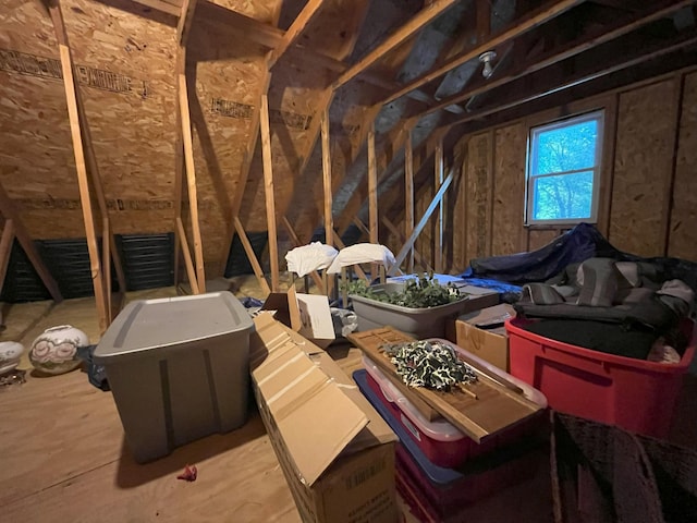 view of attic