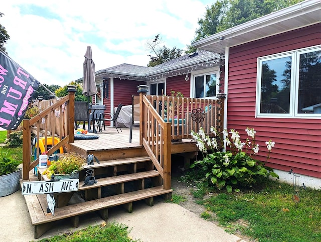 506 Ash Ave N, New Richland, MN 56072 - view of deck