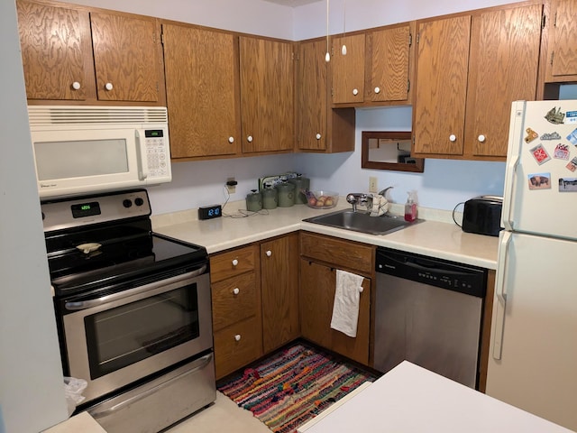 kitchen with stainless steel appliances and sink