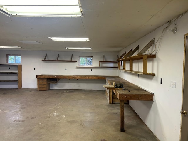 view of basement