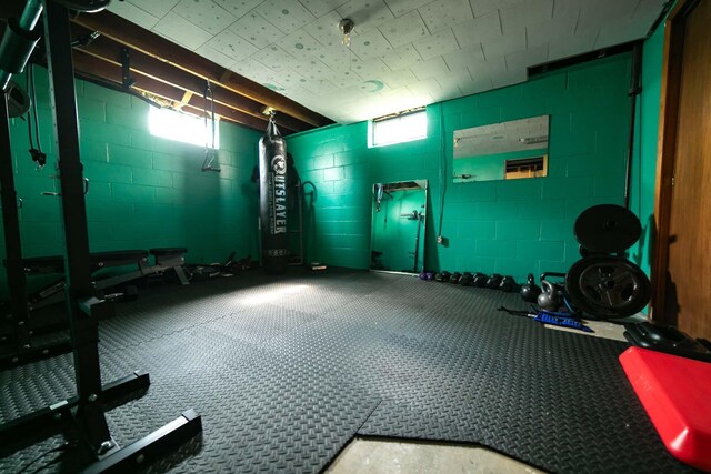 view of exercise room