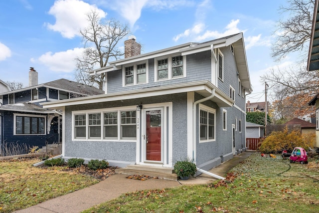 view of property with a front yard