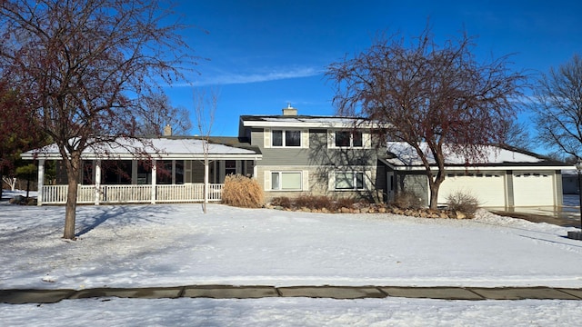 view of front of house featuring a garage