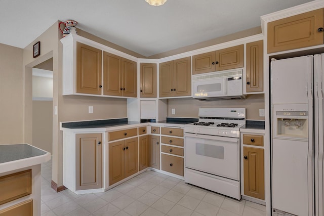 kitchen with white appliances