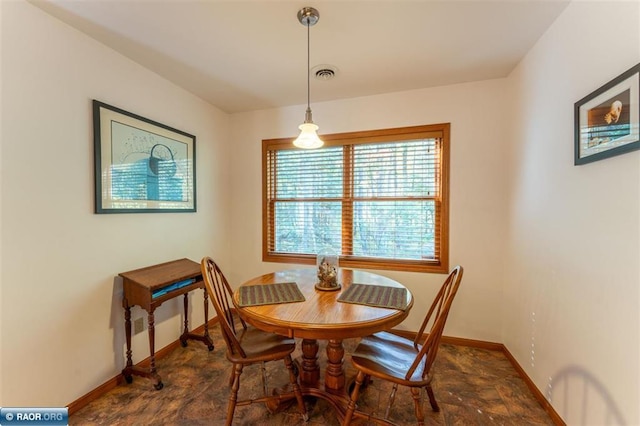 view of dining space