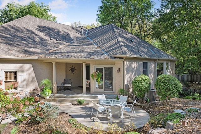 back of house featuring a patio