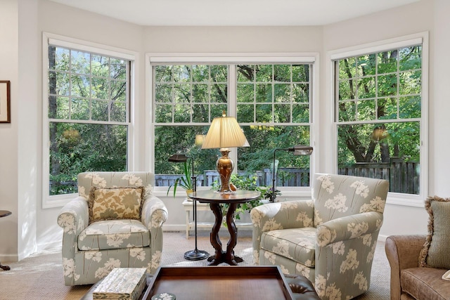 view of sunroom / solarium