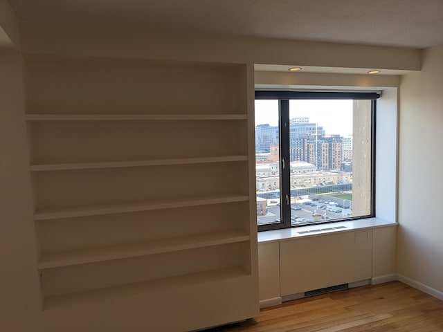 interior space featuring light hardwood / wood-style floors