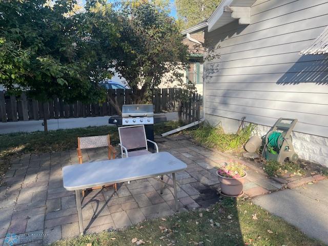 view of patio featuring area for grilling