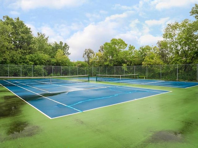 view of tennis court