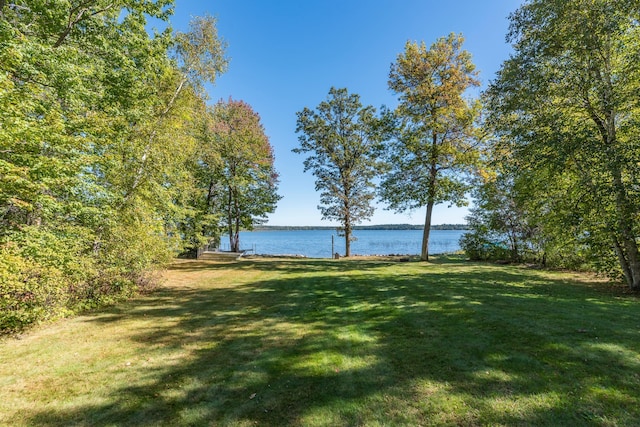 27734 Ridgewood Dr, Merrifield, MN 56465 - view of yard featuring a water view