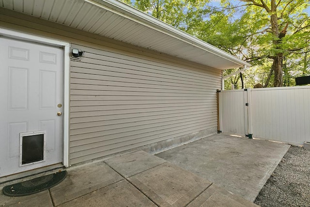 exterior space with a patio