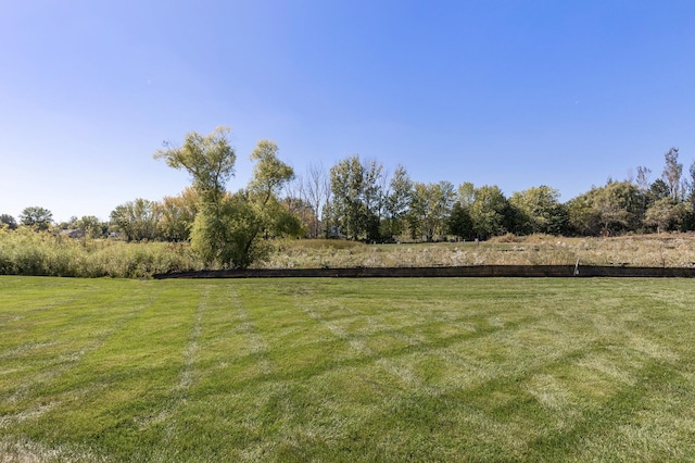 view of yard featuring a rural view