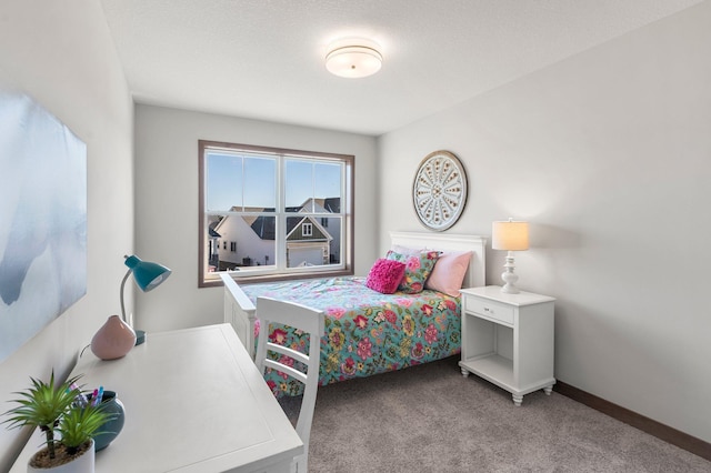 bedroom with carpet floors