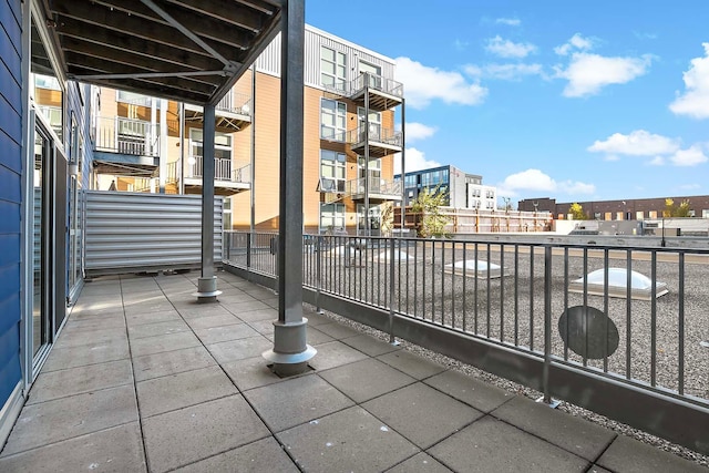 view of patio / terrace featuring a balcony