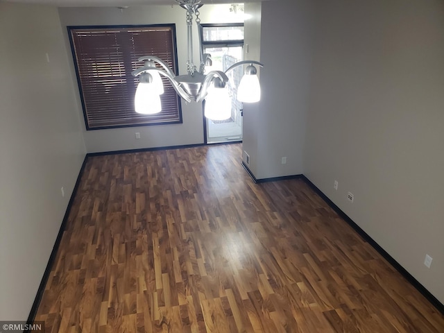 foyer entrance with dark hardwood / wood-style flooring