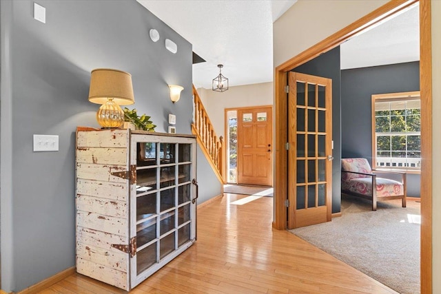 hall featuring hardwood / wood-style flooring