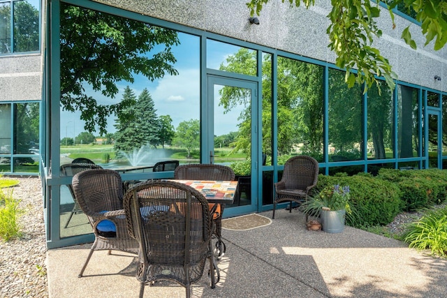 view of sunroom / solarium