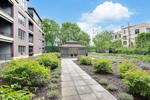 view of property's community featuring a gazebo