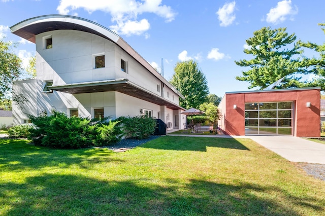 exterior space with a front yard