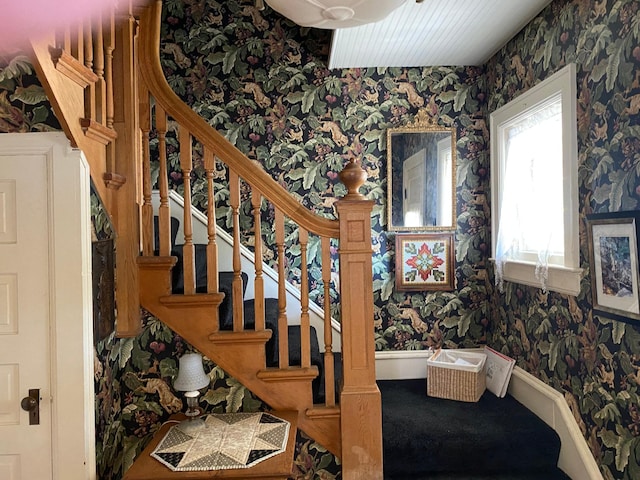 view of stairs