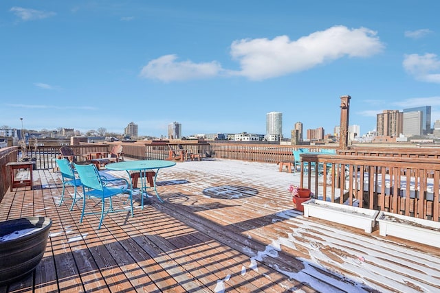 view of wooden terrace