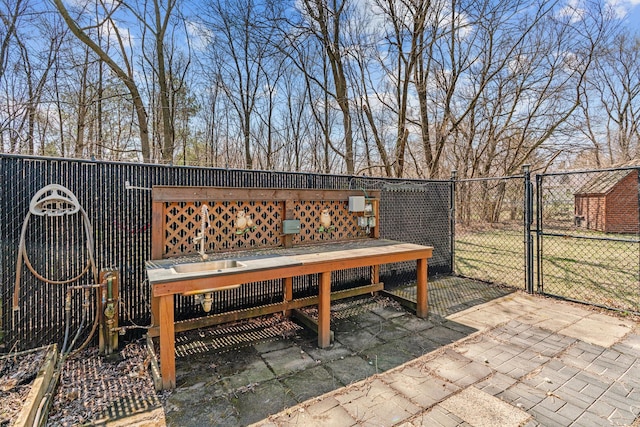 8011 Long Lake Rd, Mounds View, MN 55112 - view of patio / terrace with a gate