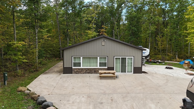 rear view of property with a patio