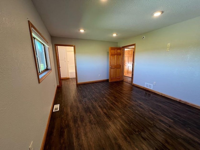 interior space featuring dark hardwood / wood-style flooring