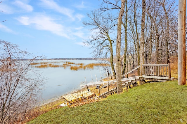 11421 Abby Ln NW, Alexandria, MN 56308 - view of grassy yard featuring a water view