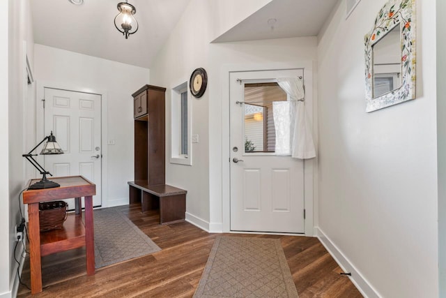 646 Shardlow Pl NE, Byron, MN 55920 - foyer entrance with baseboards and dark wood finished floors