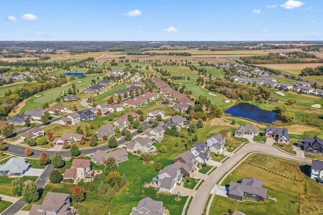 646 Shardlow Pl NE, Byron, MN 55920 - birds eye view of property with view of golf course, a water view, and a residential view