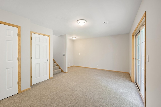 view of carpeted empty room