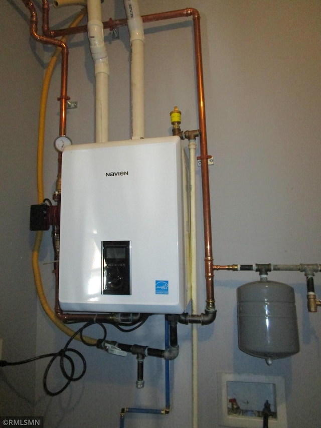 utilities featuring tankless water heater