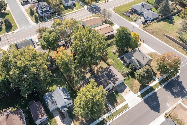 drone / aerial view with a residential view
