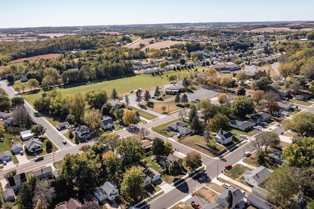 bird's eye view with a residential view