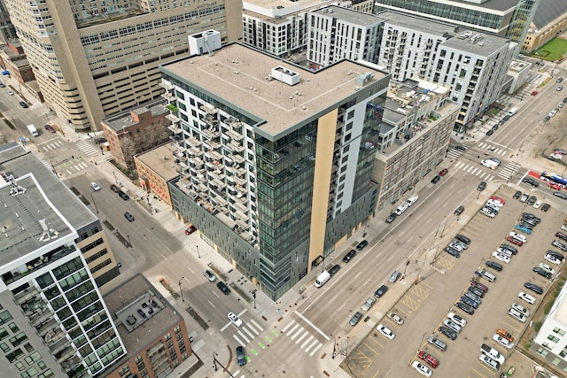 740 Portland Ave Unit 1207, Minneapolis, MN 55415 - birds eye view of property with a city view