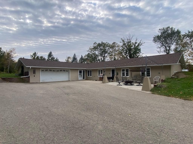 ranch-style house with a garage