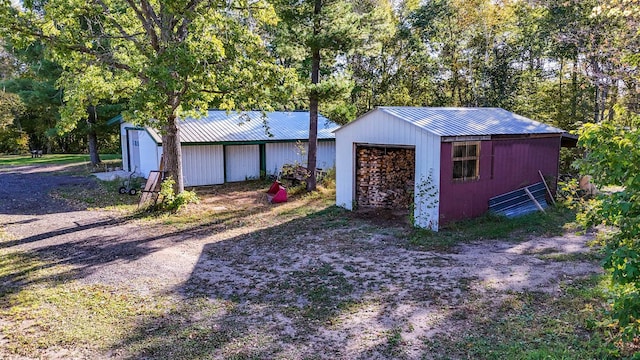 view of outdoor structure