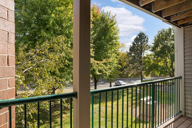 view of balcony