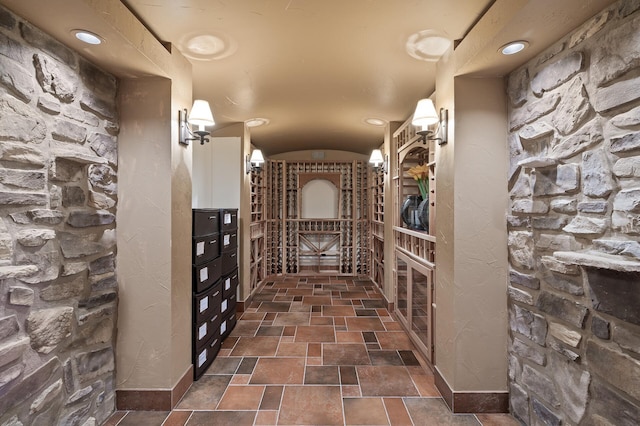 view of wine room