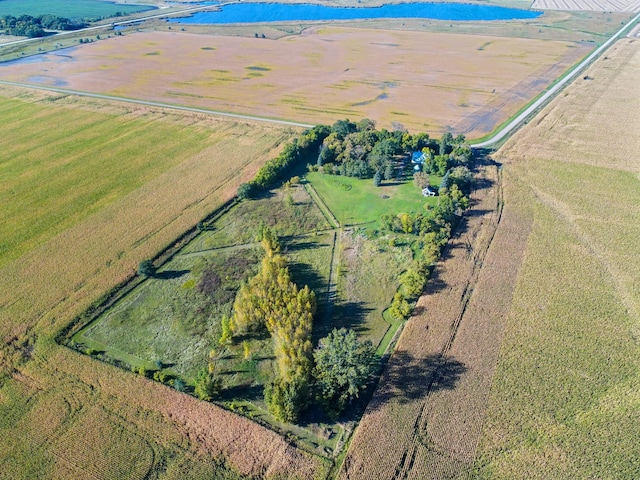 aerial view featuring a rural view