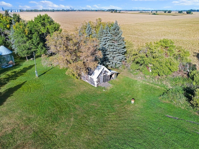 drone / aerial view featuring a rural view