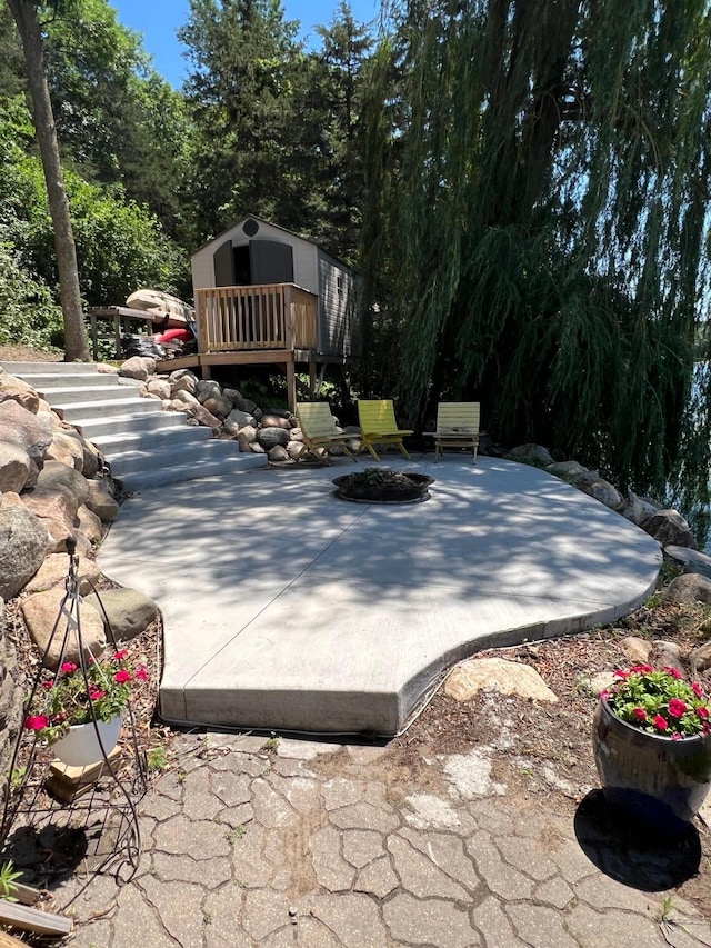 view of pool with a patio