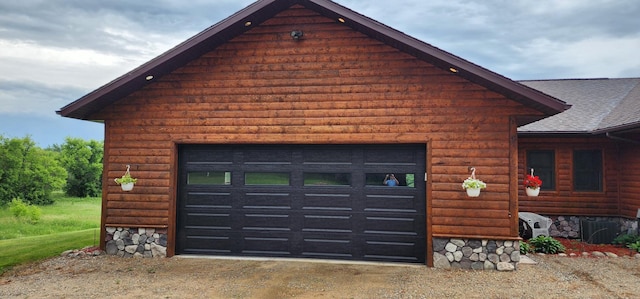 17453 Riverview Pl, Merrifield, MN 56465 - view of garage