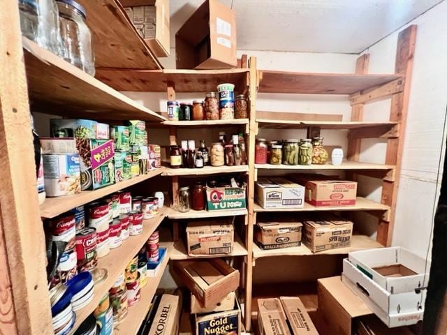 view of pantry