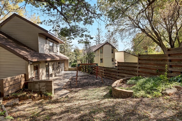 view of yard with a patio