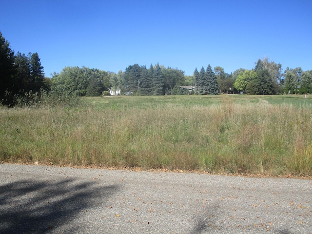 view of landscape featuring a rural view and a view of trees