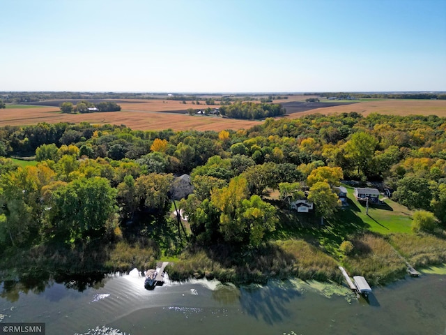 65164 365th St, Watkins, MN 55389 - birds eye view of property featuring a water view